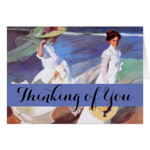 Joaquin Sorolla Women Walking Beach