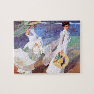 Joaquin Sorolla Women Walking Beach Jigsaw Puzzle