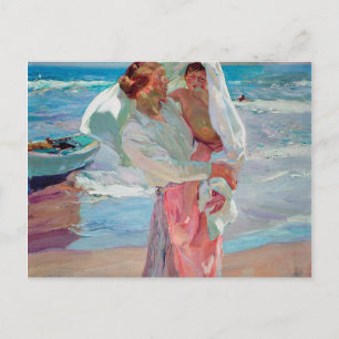 Joaquin Sorolla Y Bastida - After Bathing Holiday Postcard