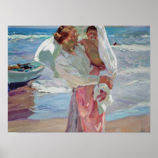Joaquin Sorolla Y Bastida - After Bathing Poster (Front)