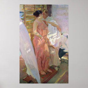 Joaquín Sorolla y Bastida After The Bath Poster
