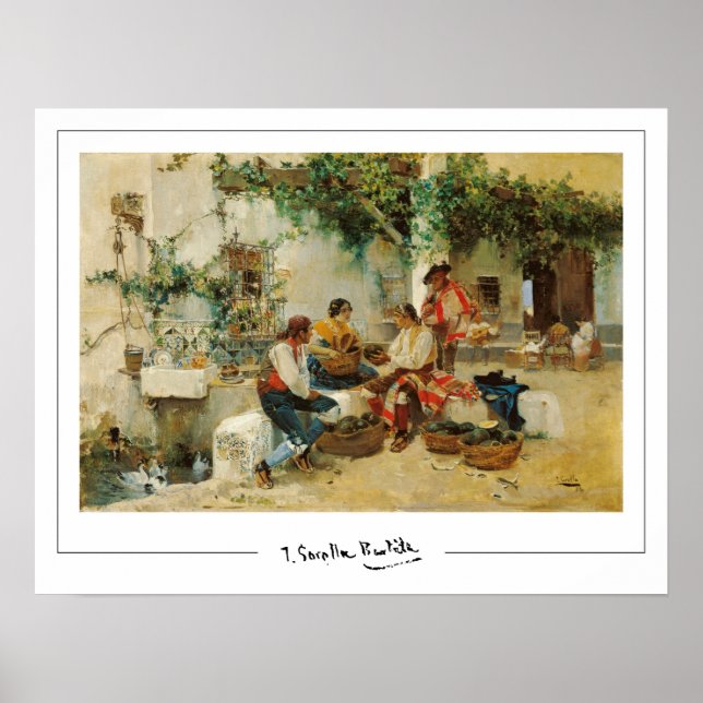 Joaquín Sorolla Zedign Art Poster #442 (Front)