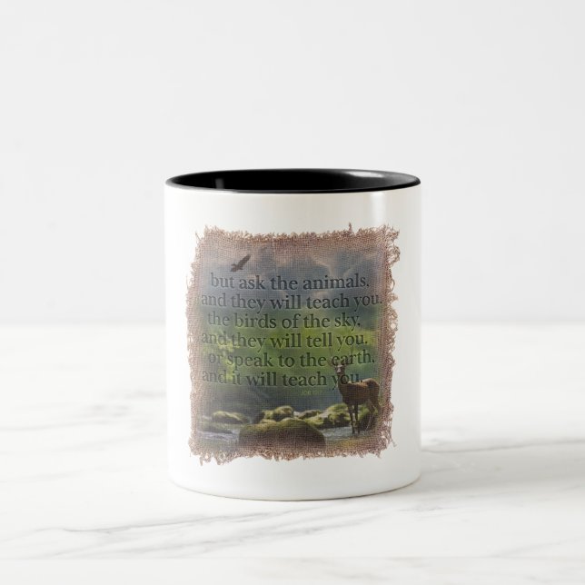 JOB 12:7 - Coffee Mug (Center)