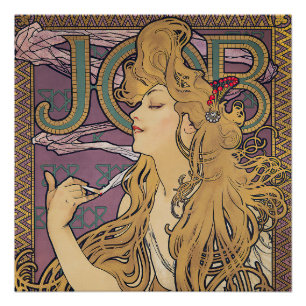 Job (1896) by Alphonse Mucha Poster