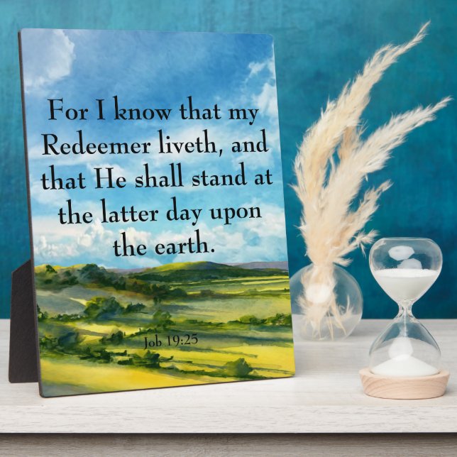 Job 19:25   plaque (Side)