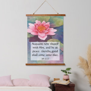 Job 22:21 hanging tapestry