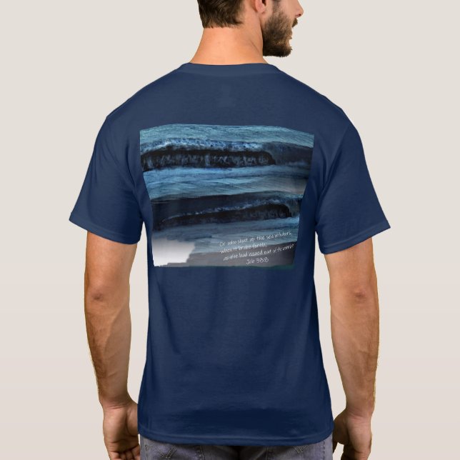 Job 38:8 T-Shirt (Back)