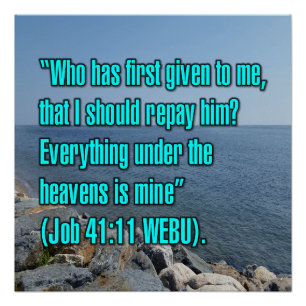 Job 41:11 WEBU Poster