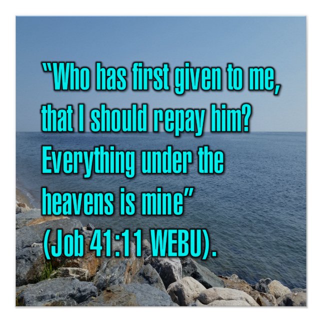 Job 41:11 WEBU Poster (Front)