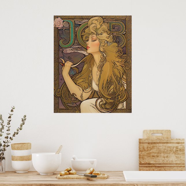 Job - Alphonse Mucha Remix Poster (Kitchen)