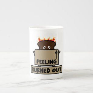 Job Burnout Bone China Mug