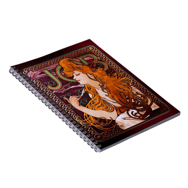 JOB by Alphonse Mucha Notebook (Right Side)