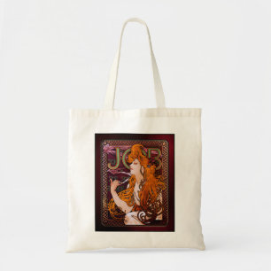 JOB by Alphonse Mucha Tote Bag