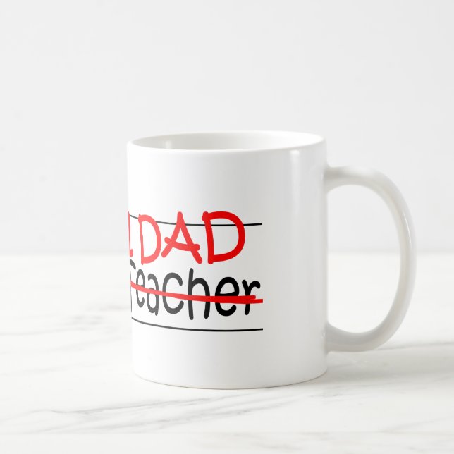 Job Dad Science Teacher Coffee Mug (Right)