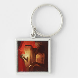 Job Mocked by His Wife Key Ring