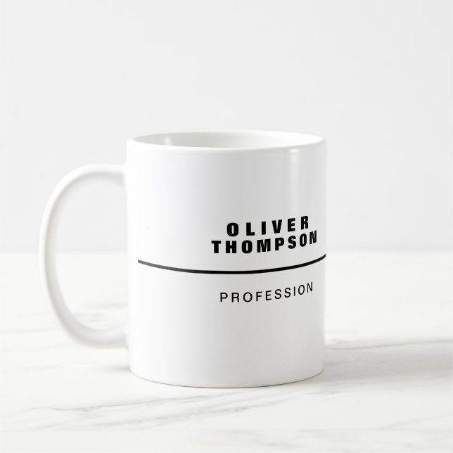 Job Mug with Name  (Left)