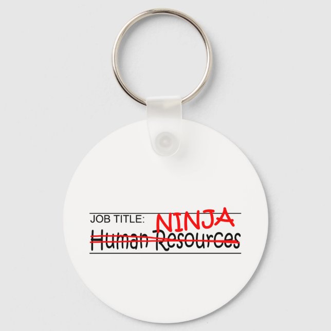 Job Title Ninja - HR Key Ring (Front)