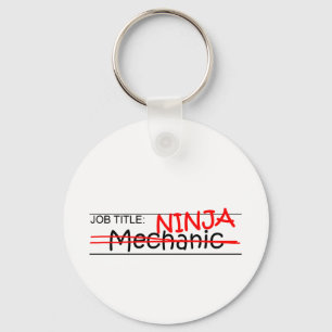 Job Title Ninja - Mechanic Key Ring