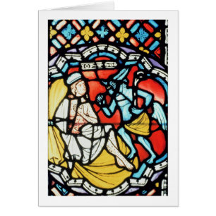 Job tormented by the Devil, 12th century (stained