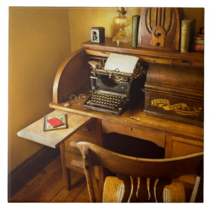 Job - Typist - A person with many interests Ceramic Tile