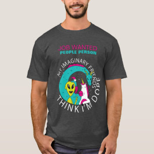JOB WANTED People Person Funny Job Hunting Teen T-Shirt