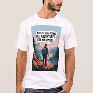 Jobs fill your pocket but adventures fill your sou T-Shirt