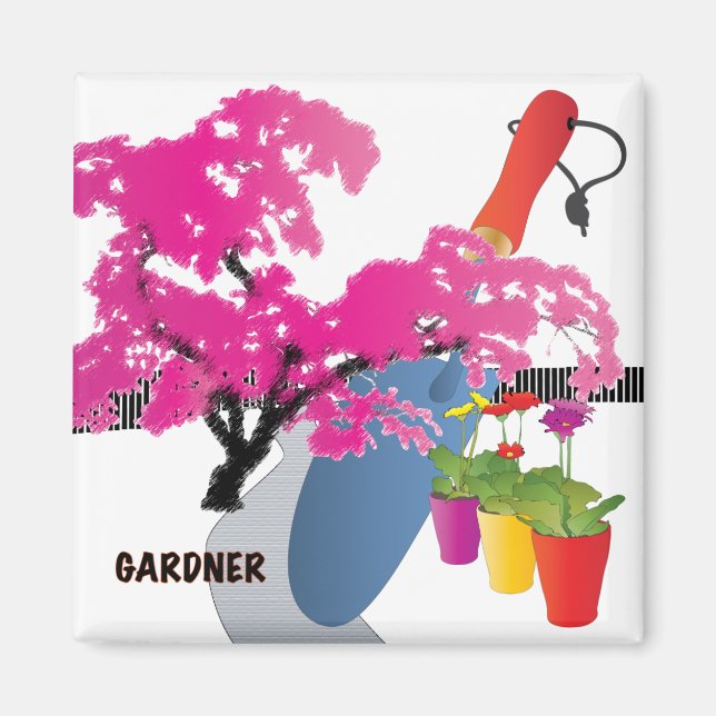 Jobs Gardner Magnet (Front)