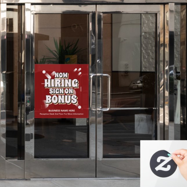Jobs Now Hiring Employee Bonus Personalise   (Office Door)