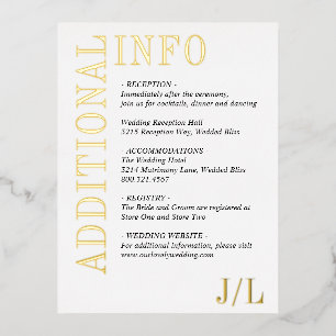 Jocelyn Modern Wedding Enclosure Card