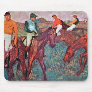 Jockey and Horse, Edgar Degas Mouse Pad