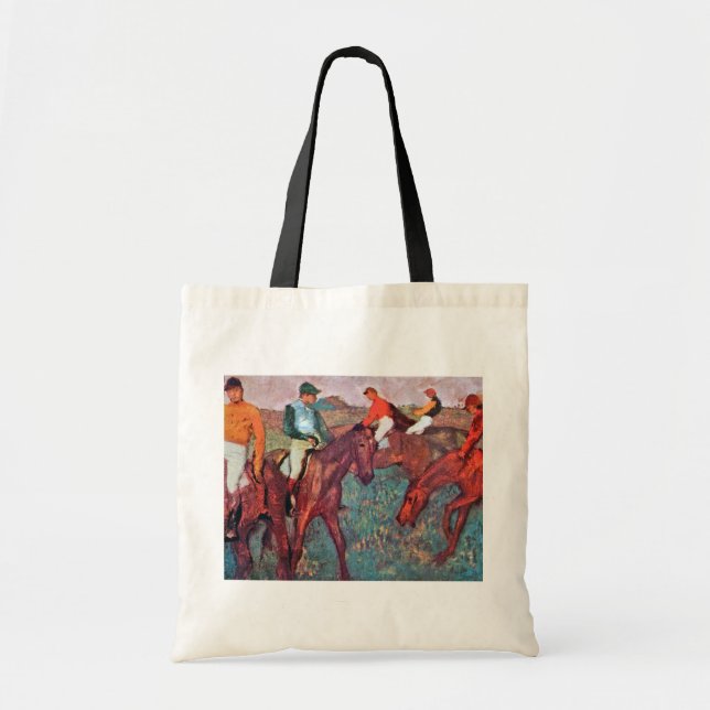 Jockey and Horse, Edgar Degas Tote Bag (Front)