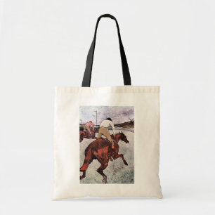 Jockey and Race Horse, Lautrec Tote Bag