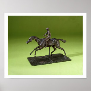 Jockey on a Horse (bronze) Poster