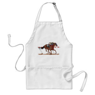Jockey On Racehorse Standard Apron