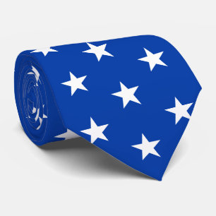 Jockey Silks Royal Blue with White Stars Derby Tie