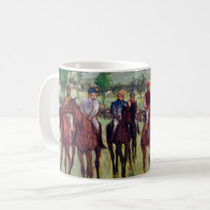 Jockeys and Race Horses, Edgar Degas Coffee Mug