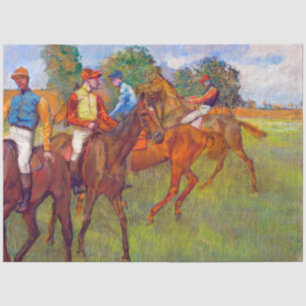 Jockeys and Race Horses, Edgar Degas Tissue Paper