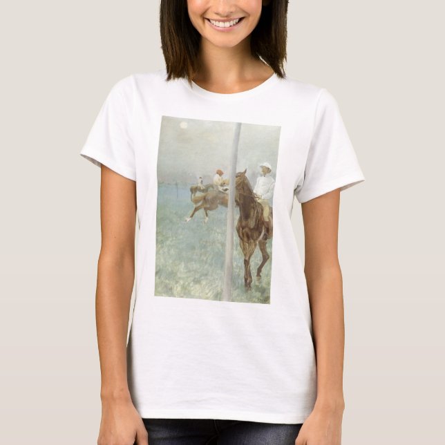 Jockeys Before the Race by Edgar Degas T-Shirt (Front)