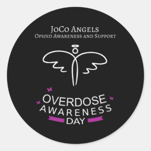 Joco Angels Overdose Awareness Day 1 Classic Round Sticker