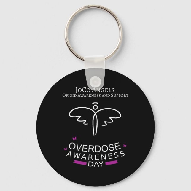 Joco Angels Overdose Awareness Day  Key Ring (Front)