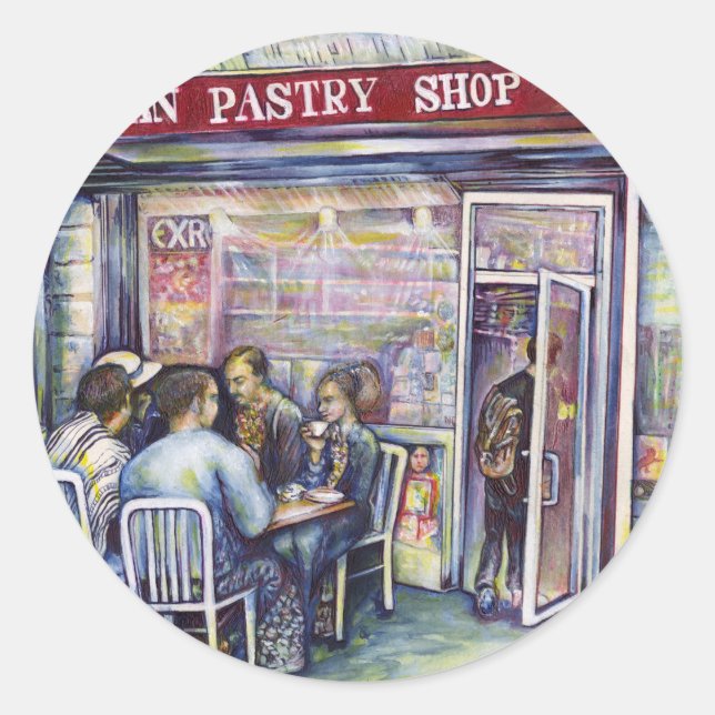 Jocund Classic Round Sticker (Front)