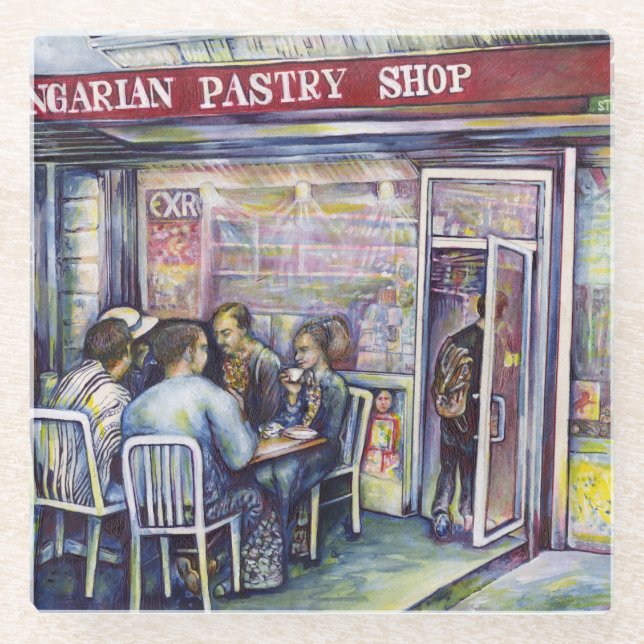 Jocund Glass Coaster (Front)