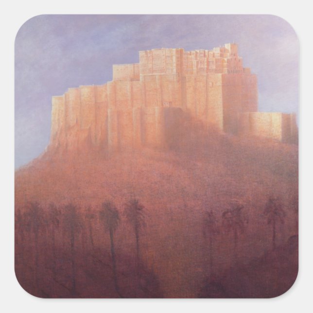 Jodhpur Fort Square Sticker (Front)