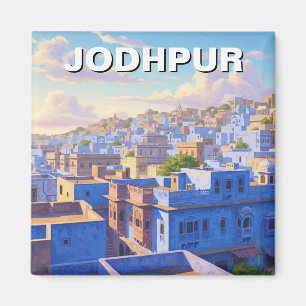 Jodhpur India Blue houses Magnet