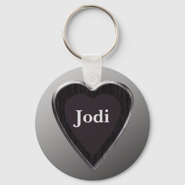 Jodi Heart Keychain by 369MyName (Front)