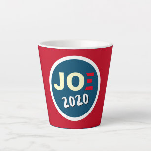 JOE 2020 Biden Red White Blue Latte Mug