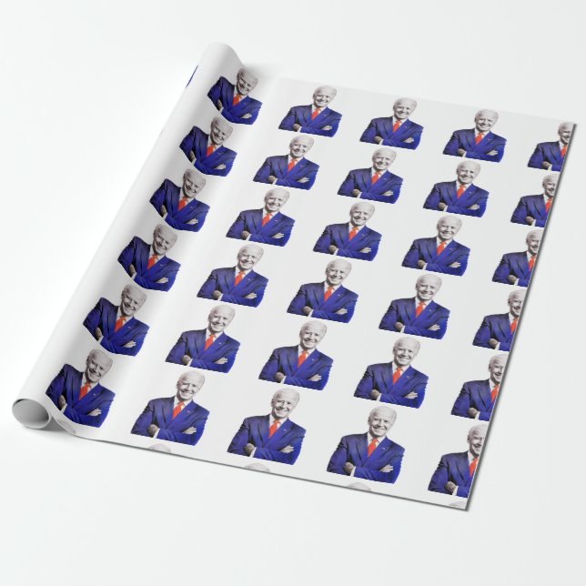 Joe 2020 Joe Biden Presidential Election Wrapping Paper (Unrolled)