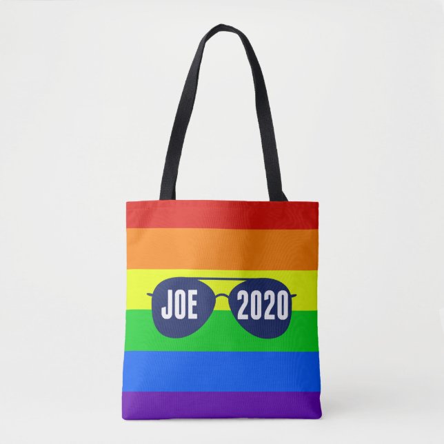 Joe 2020 Rainbow Sunglasses Tote Bag (Front)