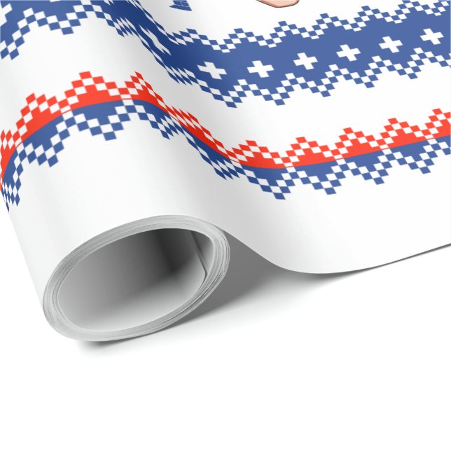 Joe and Kamala Aviator Christmas Wrapping Paper (Roll Corner)