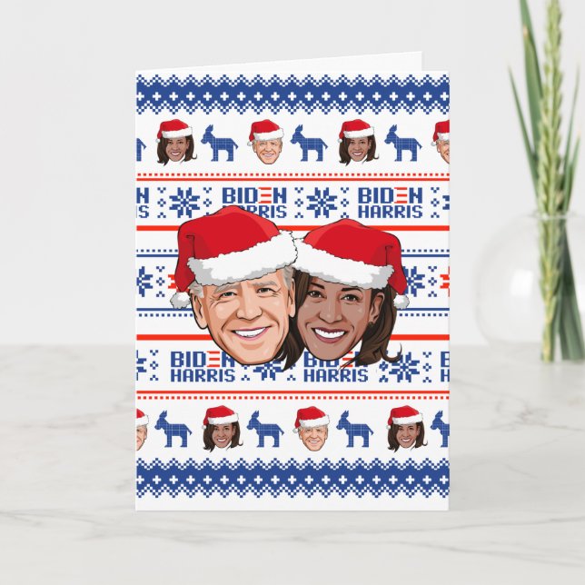 Joe and Kamala Christmas Card (Front)